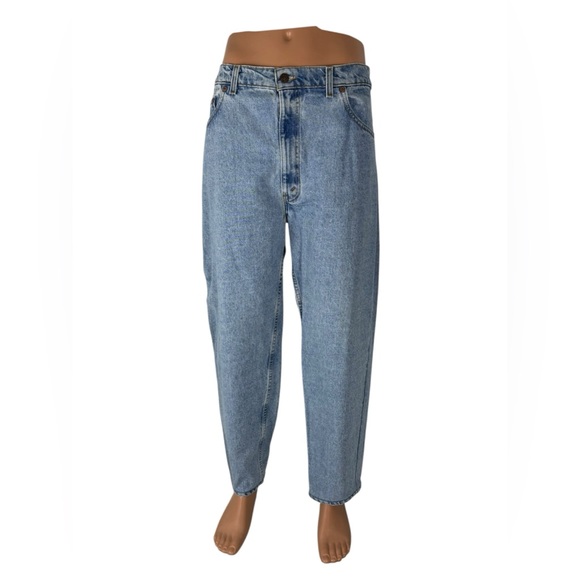 Vintage 550 Levis Men 38 X 29 (actual) Tapered Denim Jeans Made In USA 90s 1995 - Picture 2 of 12